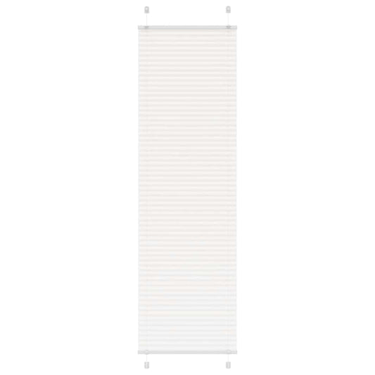 Plissé rolgordijn 60x200 cm stofbreedte 59,4 cm polyester wit is nu te koop bij PeponiXL, paradijselijk wonen!