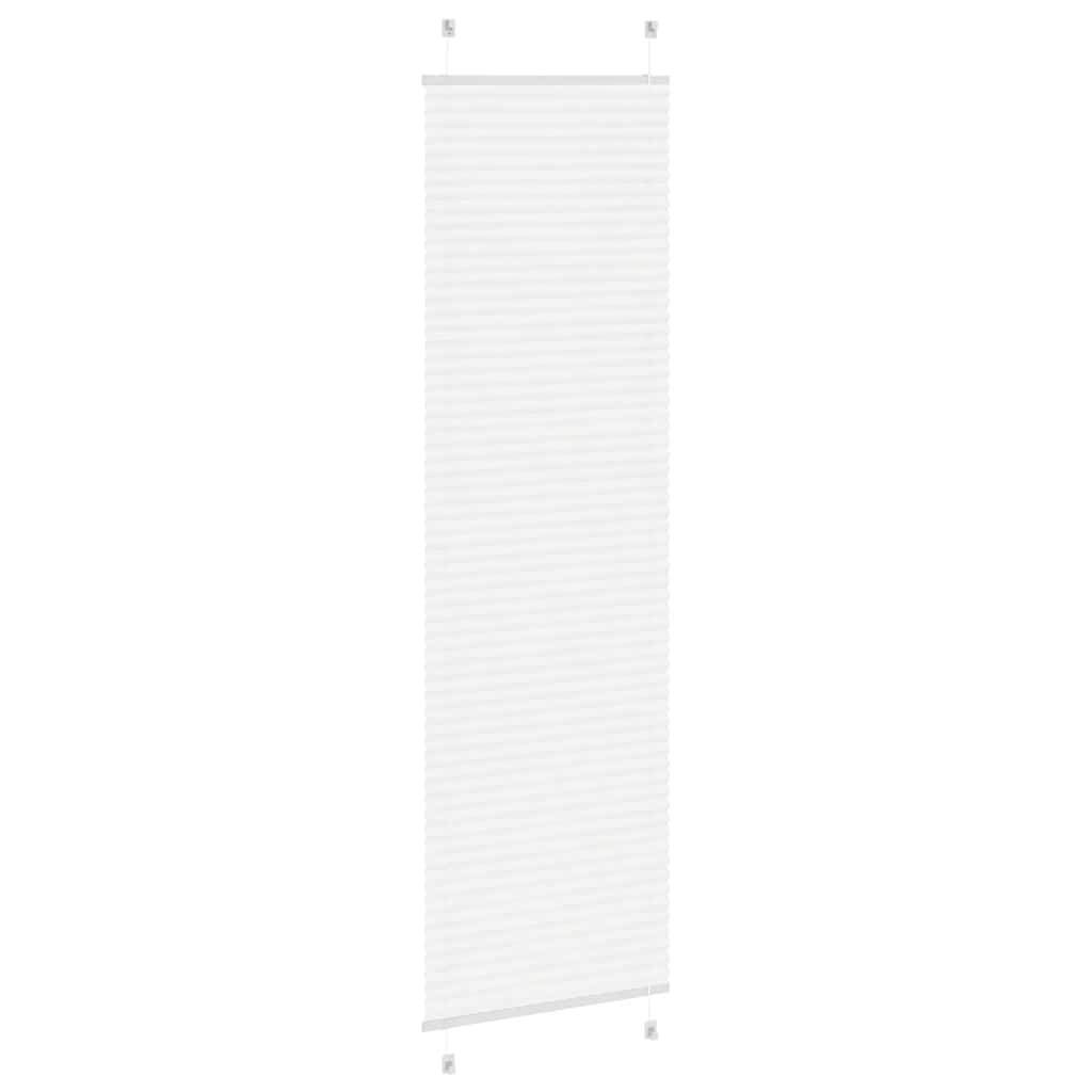 Plissé rolgordijn 60x200 cm stofbreedte 59,4 cm polyester wit is nu te koop bij PeponiXL, paradijselijk wonen!
