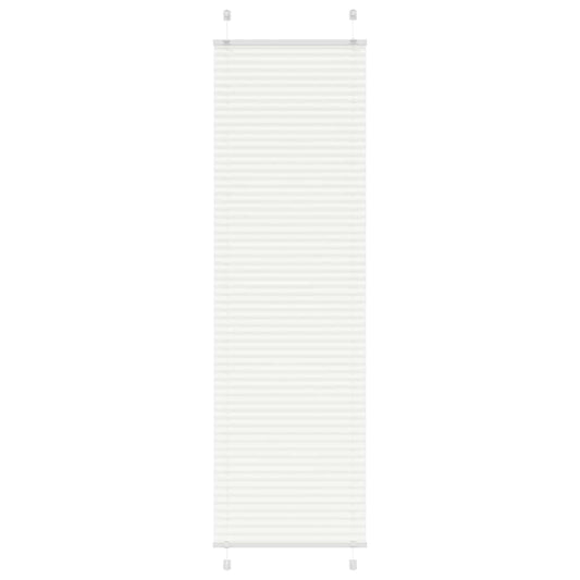 Plissé rolgordijn 65x200 cm stofbreedte 64,4 cm polyester wit is nu te koop bij PeponiXL, paradijselijk wonen!