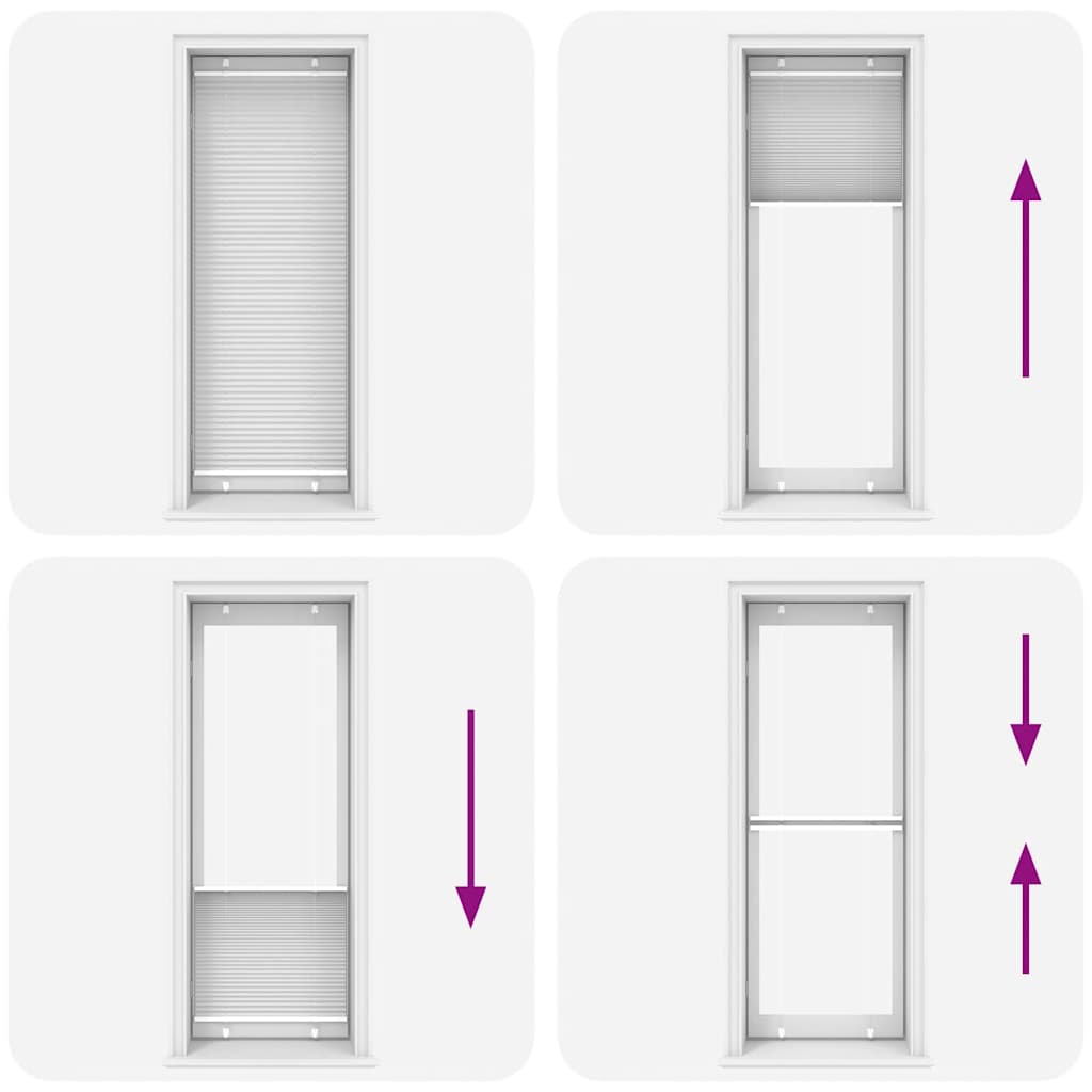 Plissé rolgordijn 70x200 cm stofbreedte 69,4 cm polyester wit is nu te koop bij PeponiXL, paradijselijk wonen!