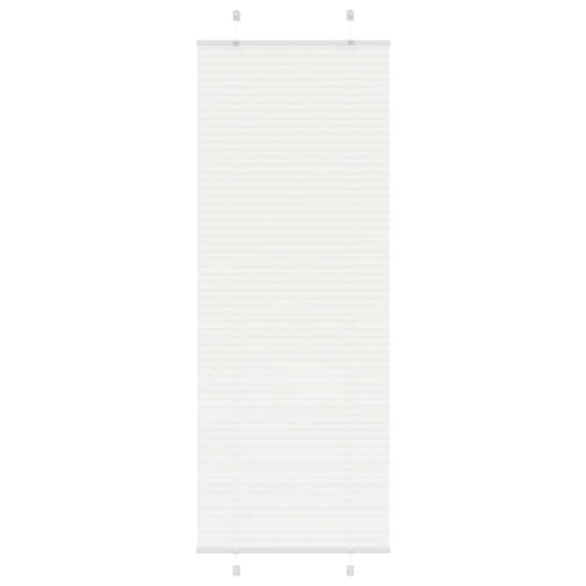 Plissé rolgordijn 75x200 cm stofbreedte 74,4 cm polyester wit is nu te koop bij PeponiXL, paradijselijk wonen!