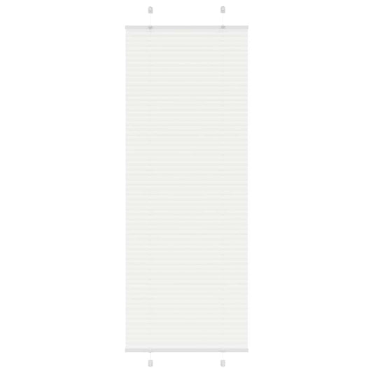 Plissé rolgordijn 80x200 cm stofbreedte 79,4 cm polyester wit is nu te koop bij PeponiXL, paradijselijk wonen!