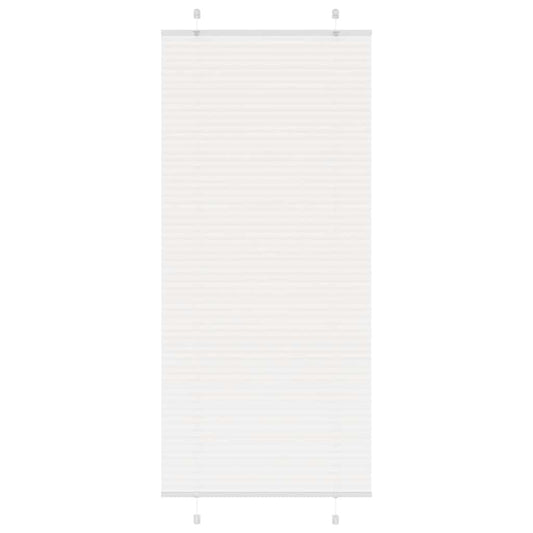 Plissé rolgordijn 85x200 cm stofbreedte 84,4 cm polyester wit is nu te koop bij PeponiXL, paradijselijk wonen!