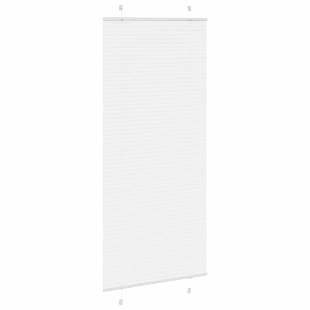 Plissé rolgordijn 85x200 cm stofbreedte 84,4 cm polyester wit is nu te koop bij PeponiXL, paradijselijk wonen!