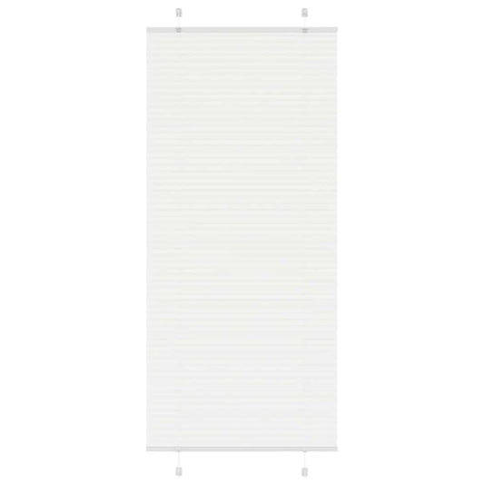 Plissé rolgordijn 90x200 cm stofbreedte 89,4 cm polyester wit is nu te koop bij PeponiXL, paradijselijk wonen!