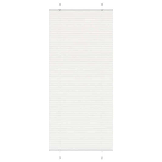 Plissé rolgordijn 95x200 cm stofbreedte 94,4 cm polyester wit is nu te koop bij PeponiXL, paradijselijk wonen!