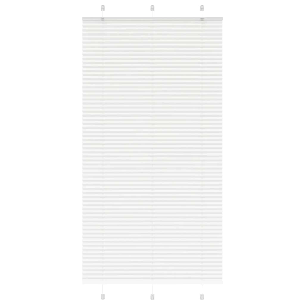 Plissé rolgordijn 105x200 cm stofbreedte 104,4cm polyester wit is nu te koop bij PeponiXL, paradijselijk wonen!