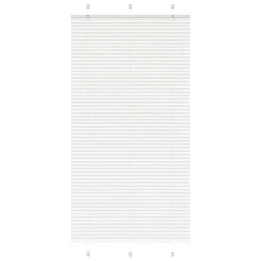 Plissé rolgordijn 105x200 cm stofbreedte 104,4cm polyester wit is nu te koop bij PeponiXL, paradijselijk wonen!