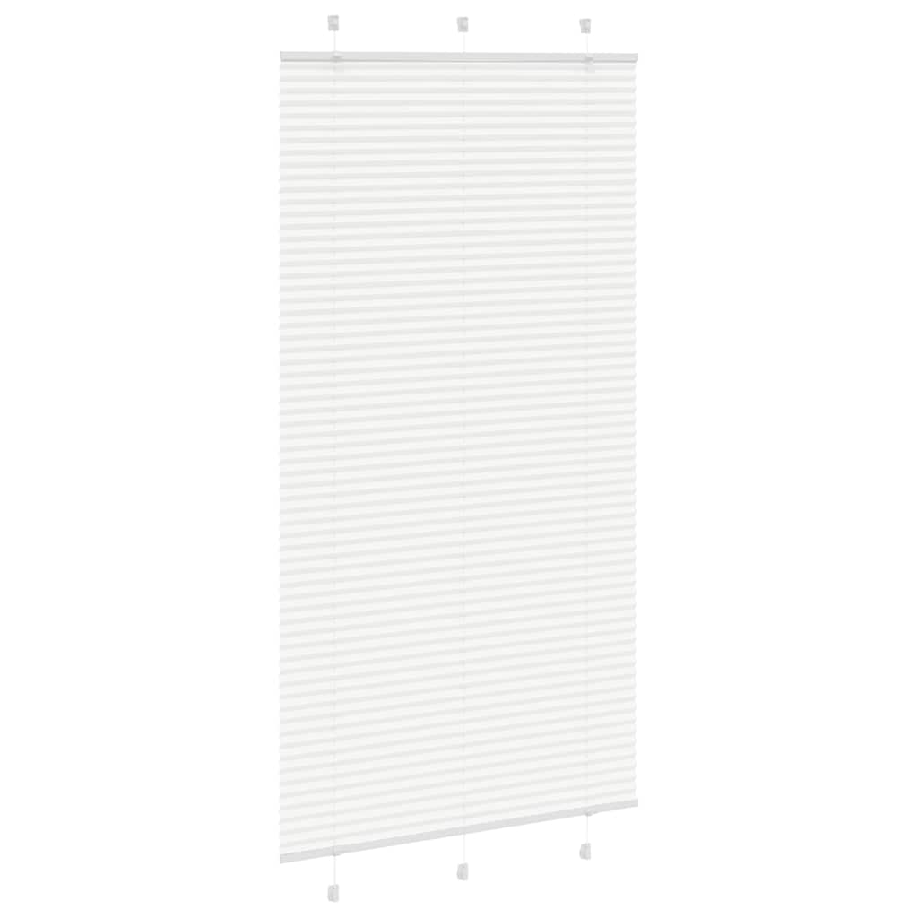 Plissé rolgordijn 105x200 cm stofbreedte 104,4cm polyester wit is nu te koop bij PeponiXL, paradijselijk wonen!