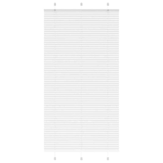 Plissé rolgordijn 110x200 cm stofbreedte 109,4cm polyester wit is nu te koop bij PeponiXL, paradijselijk wonen!