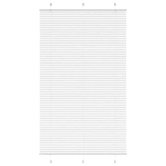 Plissé rolgordijn 115x200 cm stofbreedte 114,4cm polyester wit is nu te koop bij PeponiXL, paradijselijk wonen!