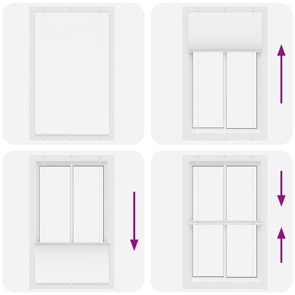 Plissé rolgordijn 115x200 cm stofbreedte 114,4cm polyester wit is nu te koop bij PeponiXL, paradijselijk wonen!