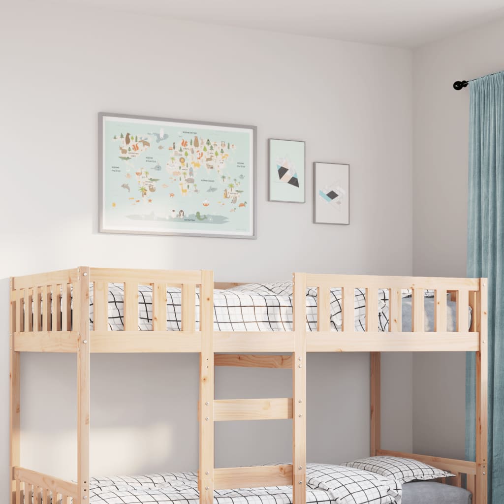 Kinderbed zonder matras massief grenenhout 80x200 cm is nu te koop bij PeponiXL, paradijselijk wonen!