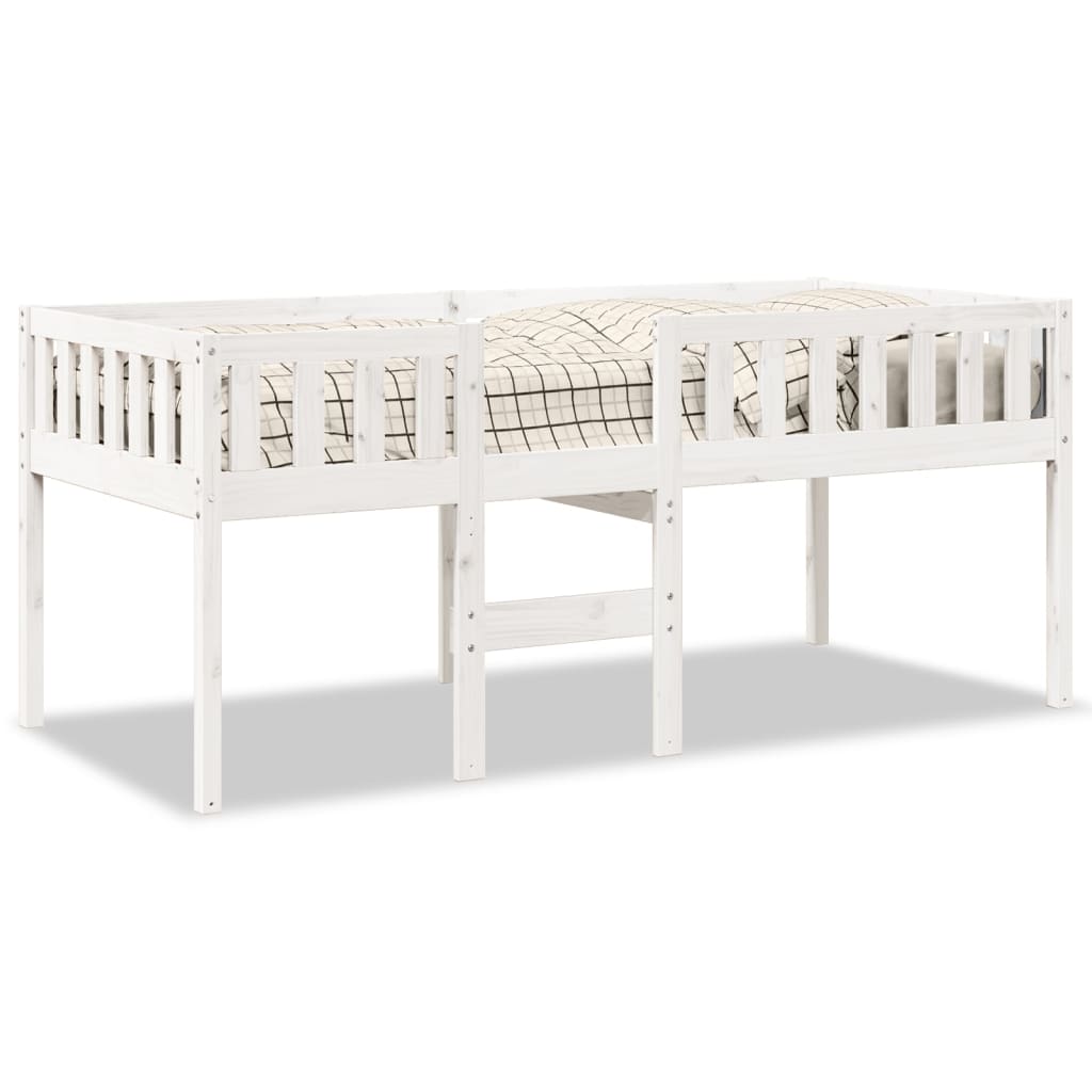 Kinderbed zonder matras massief grenenhout wit 90x190 cm is nu te koop bij PeponiXL, paradijselijk wonen!