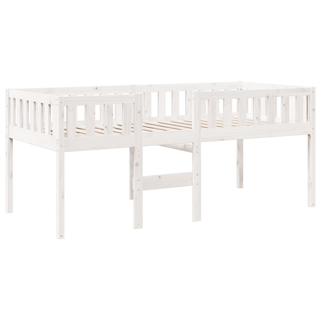 Kinderbed zonder matras massief grenenhout wit 90x190 cm is nu te koop bij PeponiXL, paradijselijk wonen!