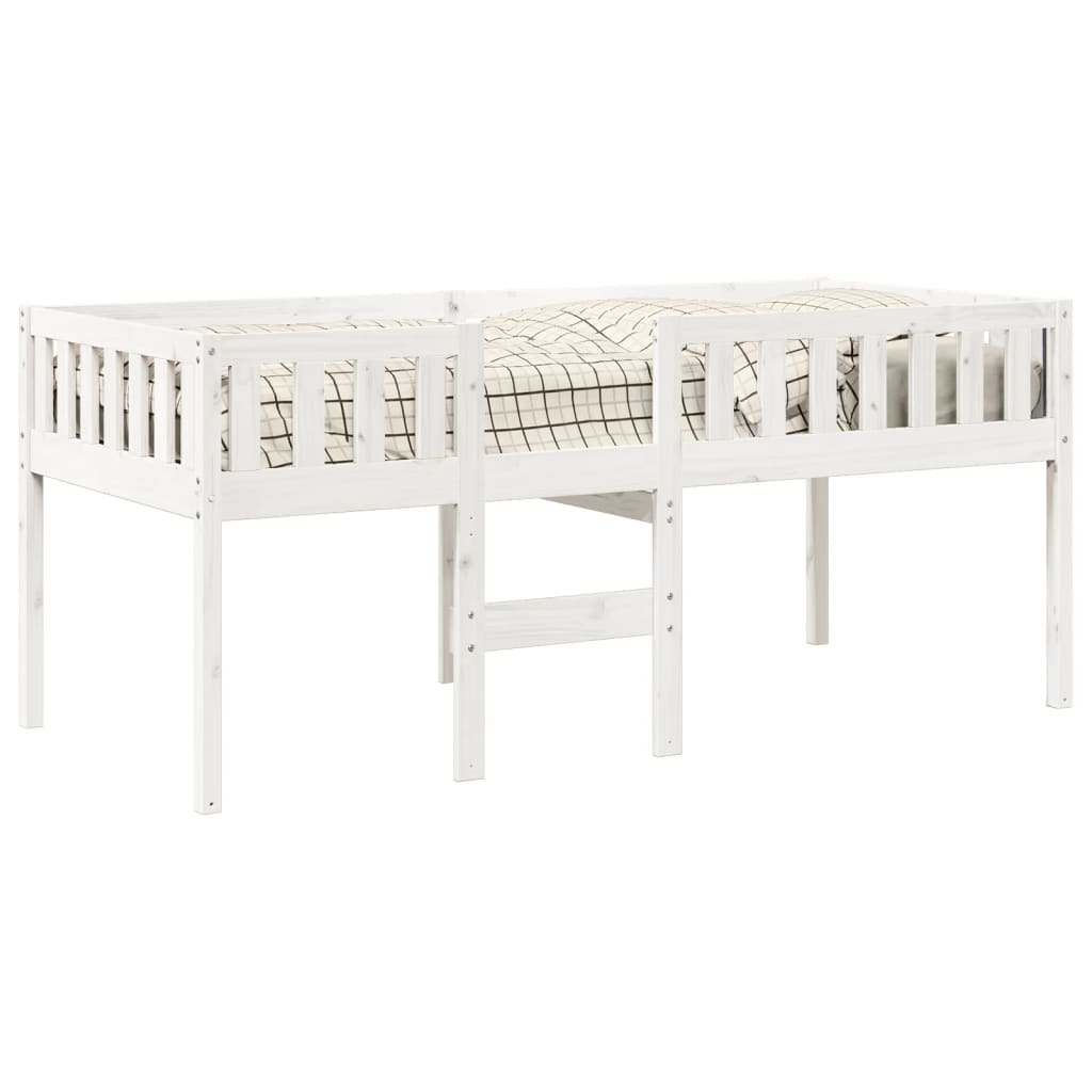 Kinderbed zonder matras massief grenenhout wit 90x190 cm is nu te koop bij PeponiXL, paradijselijk wonen!