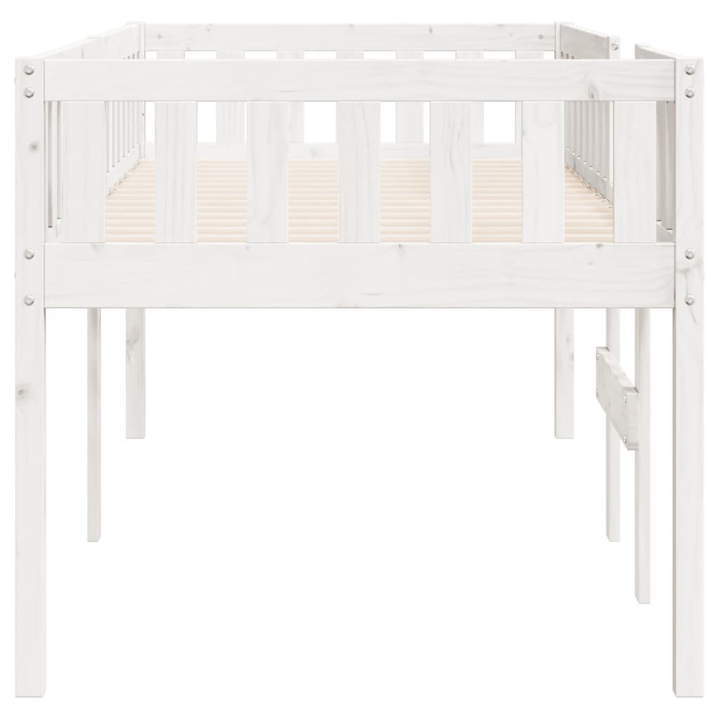 Kinderbed zonder matras massief grenenhout wit 90x190 cm is nu te koop bij PeponiXL, paradijselijk wonen!