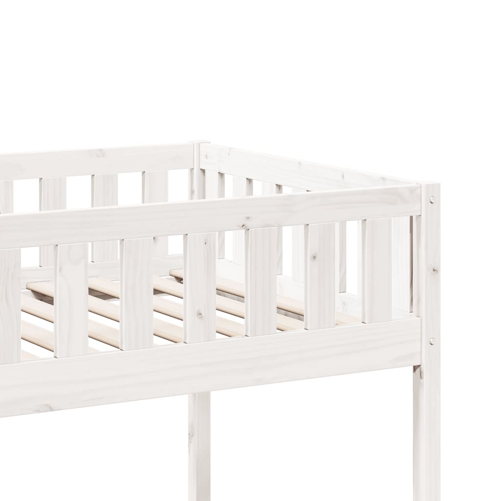 Kinderbed zonder matras massief grenenhout wit 90x190 cm is nu te koop bij PeponiXL, paradijselijk wonen!