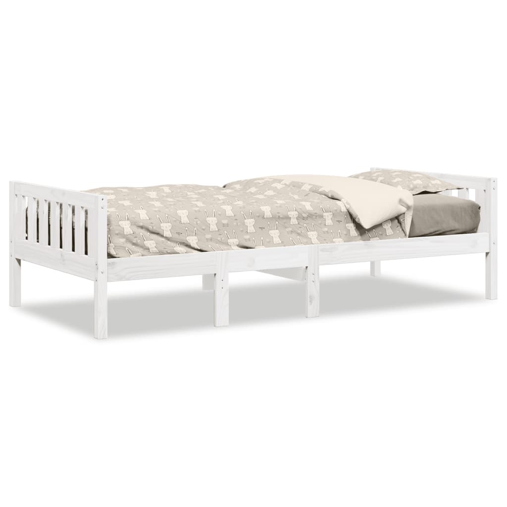 Kinderbed zonder matras massief grenenhout wit 90x190 cm is nu te koop bij PeponiXL, paradijselijk wonen!