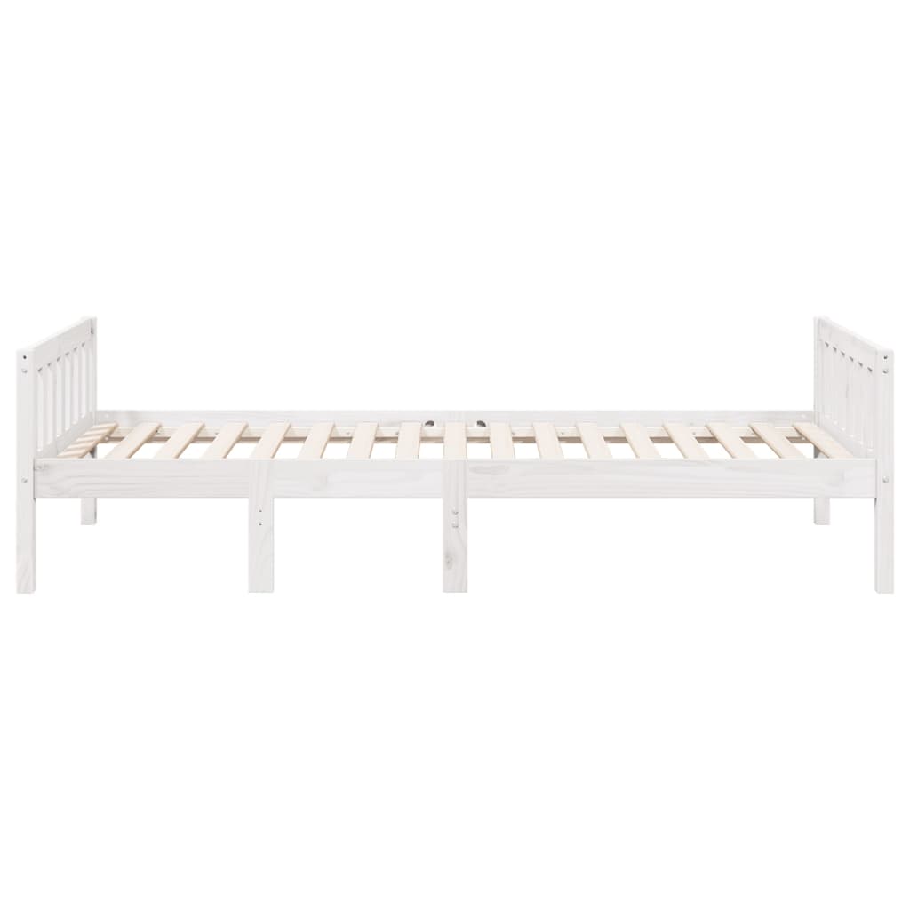 Kinderbed zonder matras massief grenenhout wit 90x190 cm is nu te koop bij PeponiXL, paradijselijk wonen!