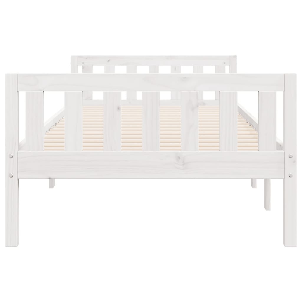Kinderbed zonder matras massief grenenhout wit 90x190 cm is nu te koop bij PeponiXL, paradijselijk wonen!