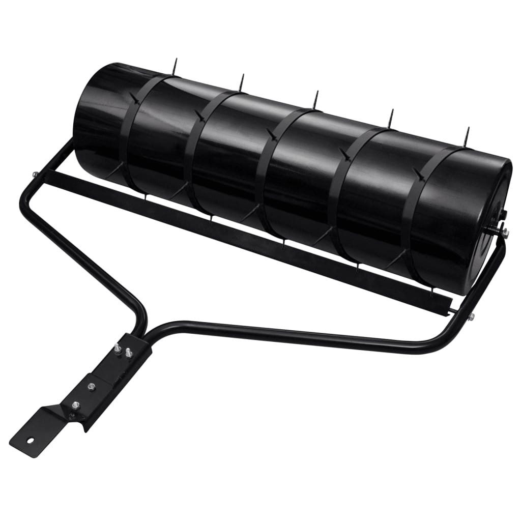 Gazonroller trekbaar met beluchtingsklemmen 63 L ijzer zwart is nu te koop bij PeponiXL, paradijselijk wonen!