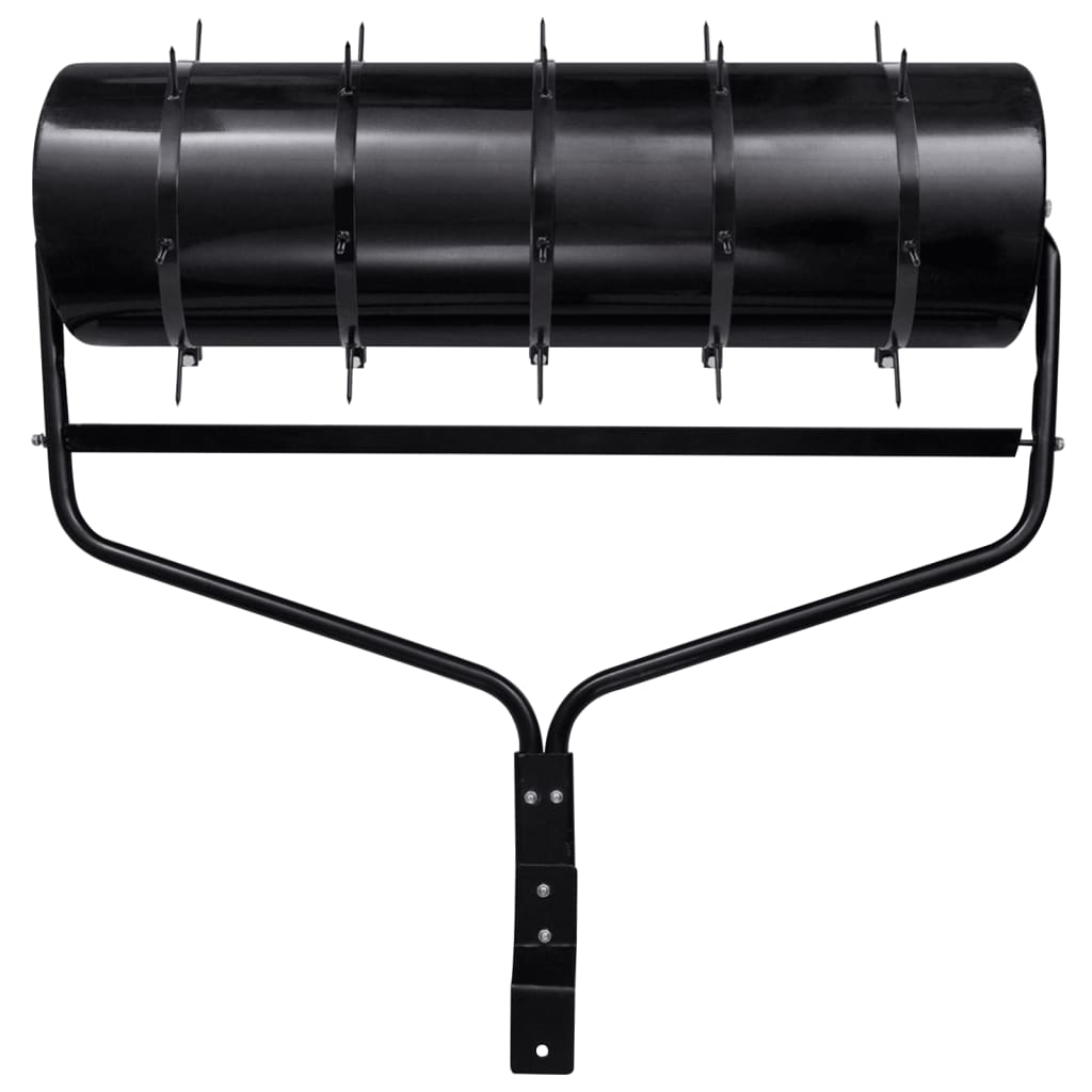 Gazonroller trekbaar met beluchtingsklemmen 63 L ijzer zwart is nu te koop bij PeponiXL, paradijselijk wonen!