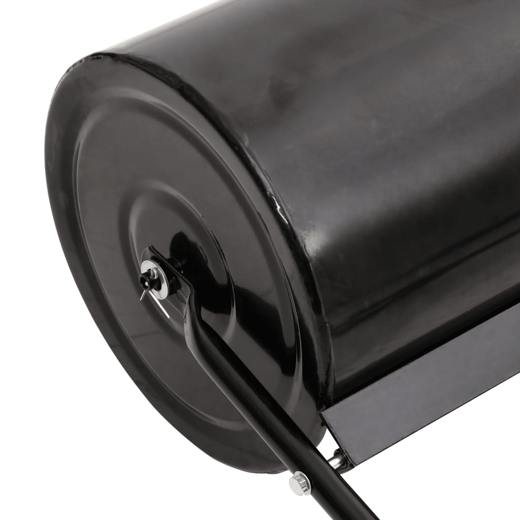 Gazonroller trekbaar met beluchtingsklemmen 63 L ijzer zwart is nu te koop bij PeponiXL, paradijselijk wonen!