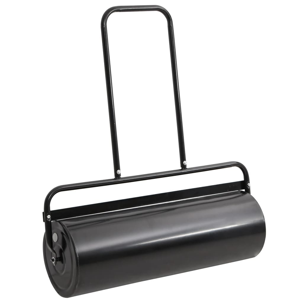 Gazonroller trekbaar met beluchtingsklemmen 63 L ijzer en staal zwart is nu te koop bij PeponiXL, paradijselijk wonen!
