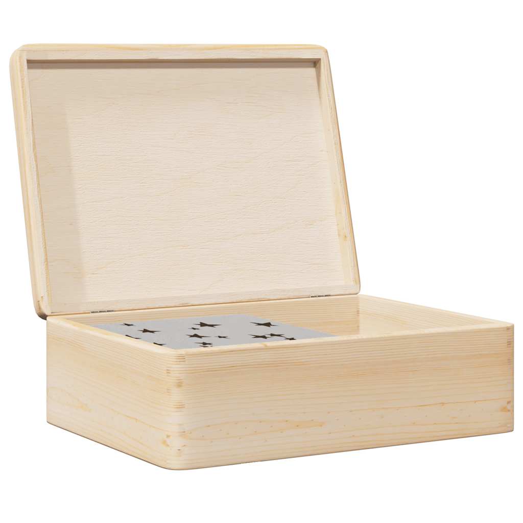 Houten kist met deksel 40x30x13 cm massief grenenhout is nu te koop bij PeponiXL, paradijselijk wonen!