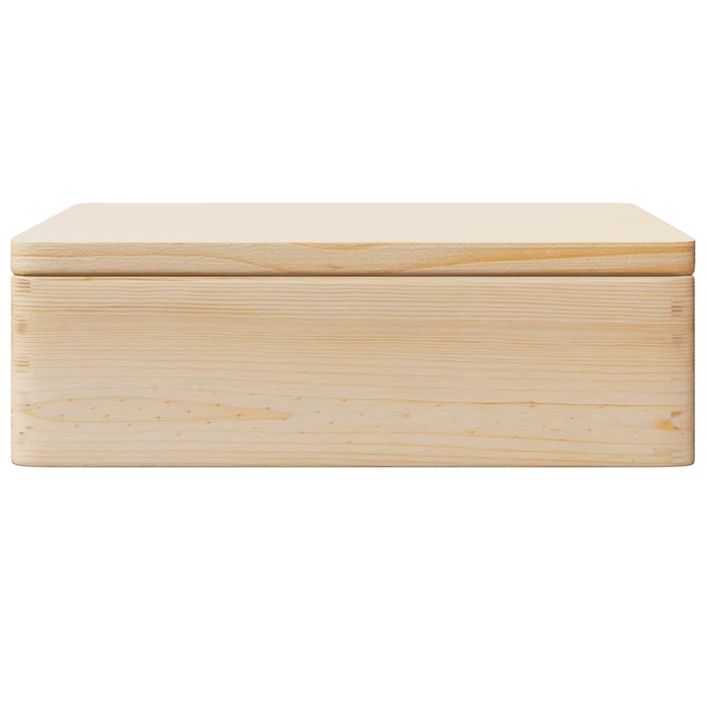 Houten kist met deksel&handvatten 40x30x13cm massief grenenhout is nu te koop bij PeponiXL, paradijselijk wonen!