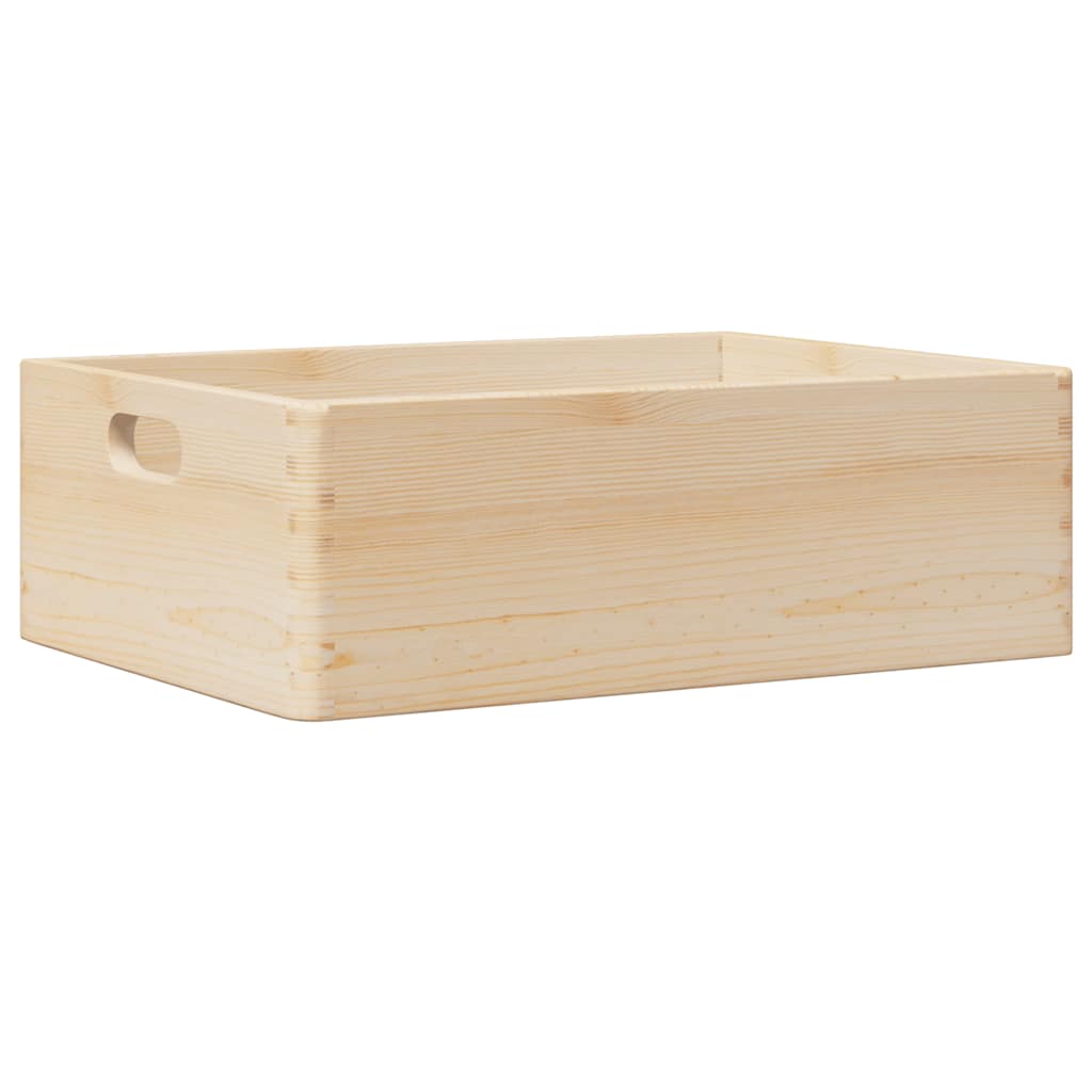 Houten kist met handvatten 40x30x13 cm massief grenenhout is nu te koop bij PeponiXL, paradijselijk wonen!