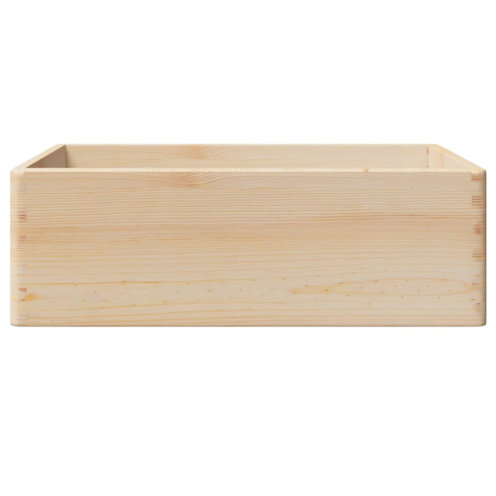 Houten kist met handvatten 40x30x13 cm massief grenenhout is nu te koop bij PeponiXL, paradijselijk wonen!