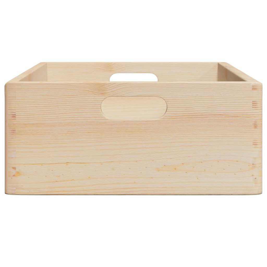 Houten kist met handvatten 40x30x13 cm massief grenenhout is nu te koop bij PeponiXL, paradijselijk wonen!
