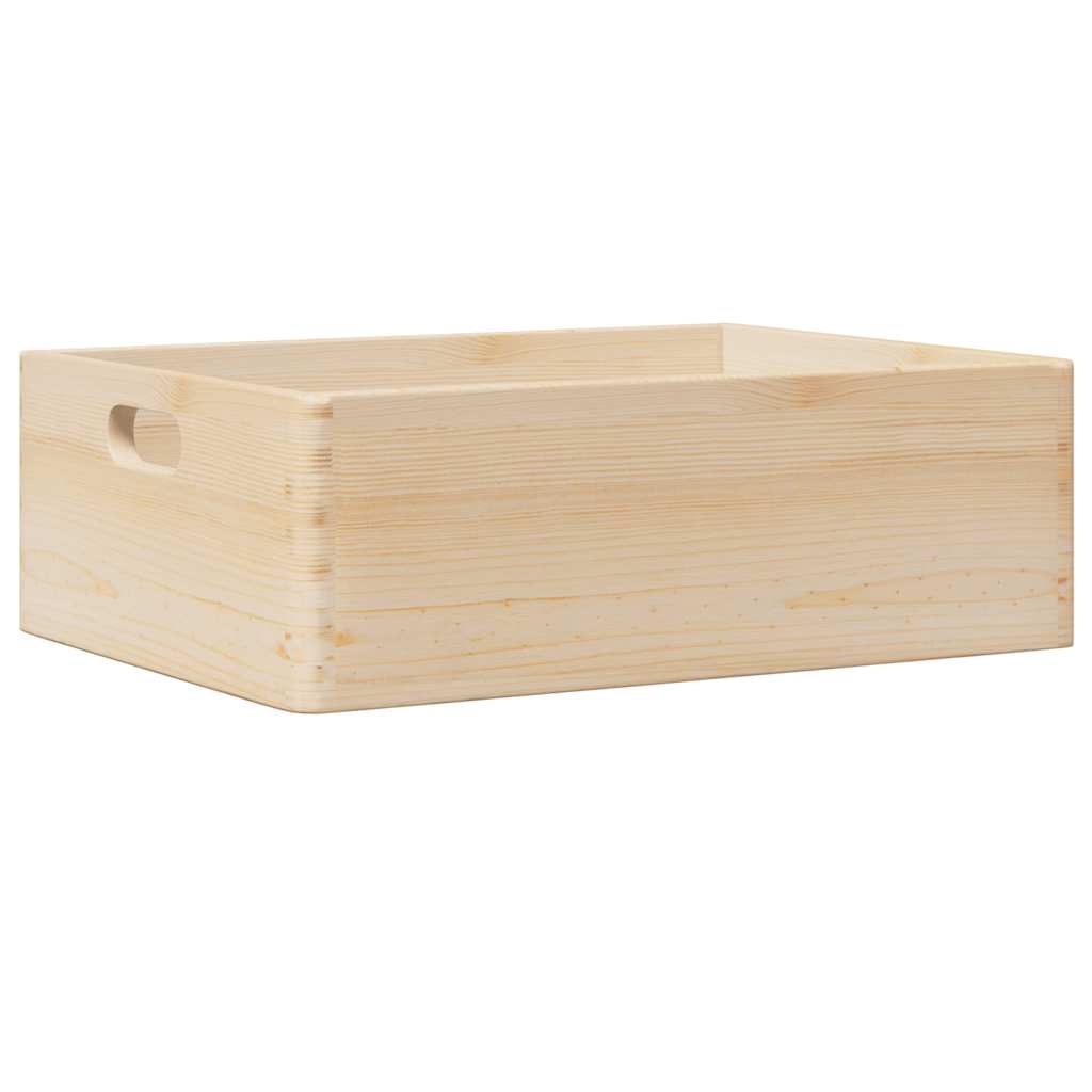 Houten kist met handvatten 40x30x13 cm massief grenenhout is nu te koop bij PeponiXL, paradijselijk wonen!