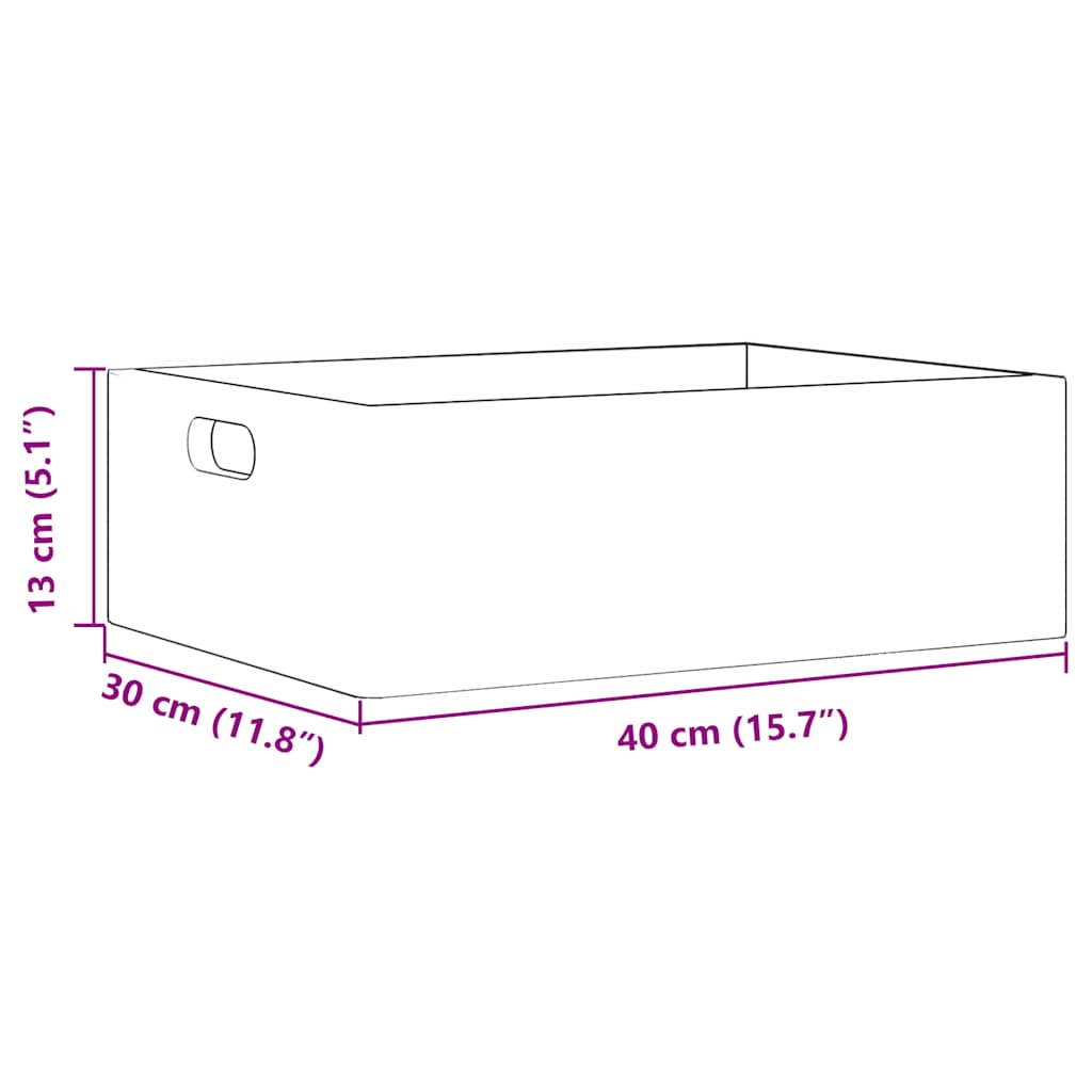 Houten kist met handvatten 40x30x13 cm massief grenenhout is nu te koop bij PeponiXL, paradijselijk wonen!