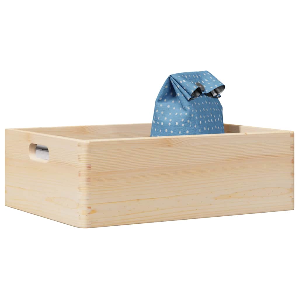 Houten kist met handvatten 40x30x13 cm massief grenenhout is nu te koop bij PeponiXL, paradijselijk wonen!