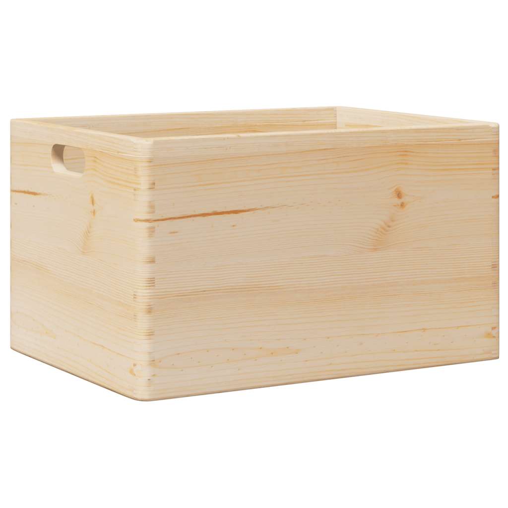 Houten kist met handvatten 40x30x23 cm massief grenenhout is nu te koop bij PeponiXL, paradijselijk wonen!