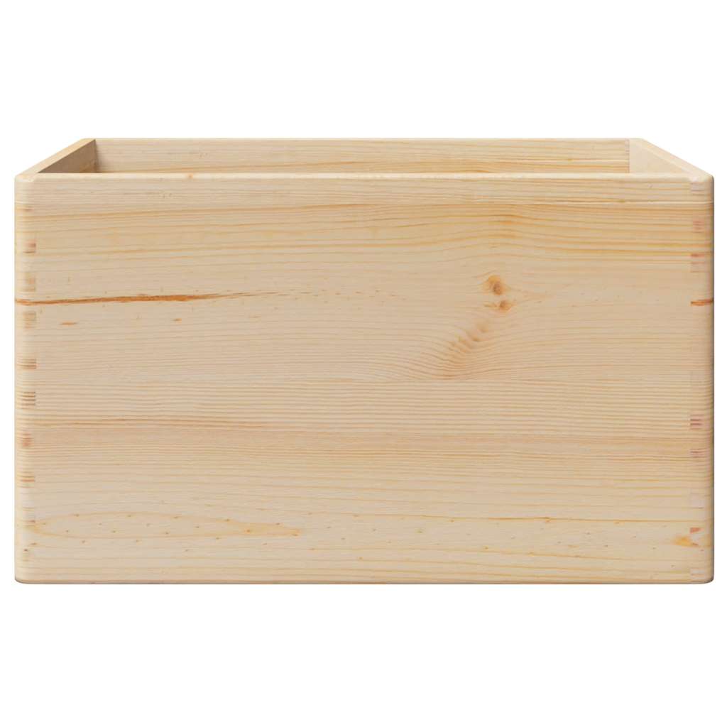 Houten kist met handvatten 40x30x23 cm massief grenenhout is nu te koop bij PeponiXL, paradijselijk wonen!