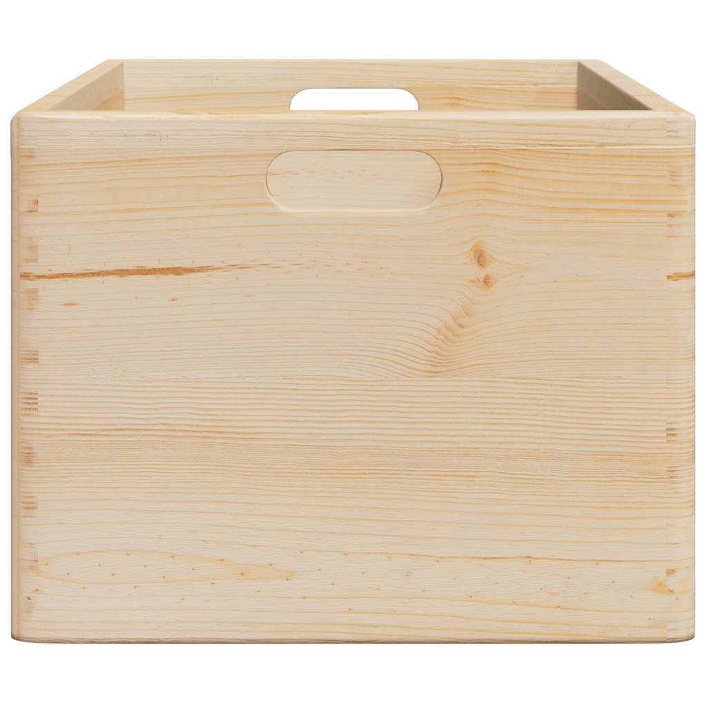 Houten kist met handvatten 40x30x23 cm massief grenenhout is nu te koop bij PeponiXL, paradijselijk wonen!