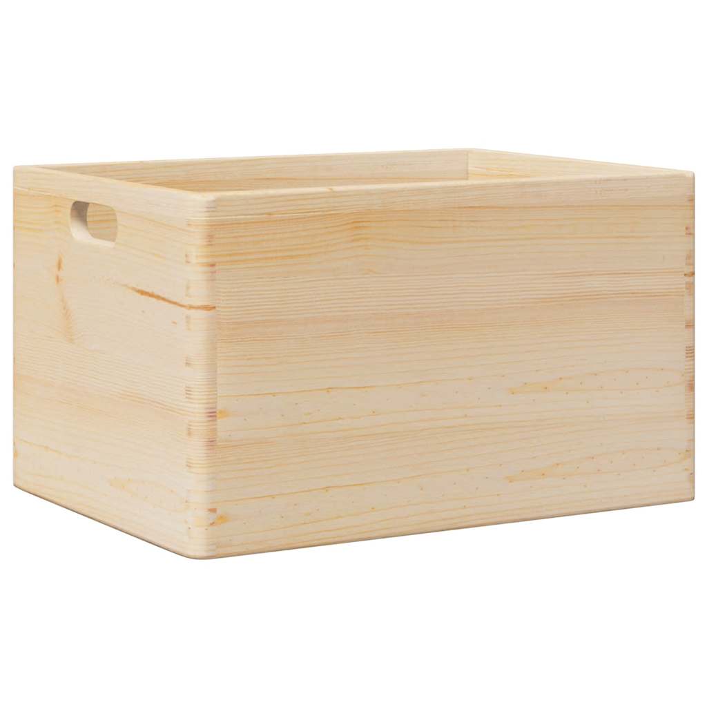Houten kist met handvatten 40x30x23 cm massief grenenhout is nu te koop bij PeponiXL, paradijselijk wonen!