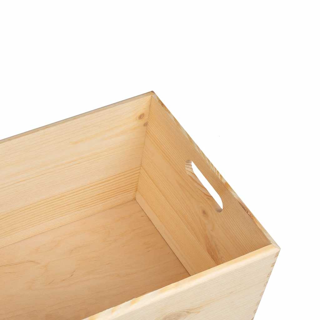 Houten kist met handvatten 40x30x23 cm massief grenenhout is nu te koop bij PeponiXL, paradijselijk wonen!