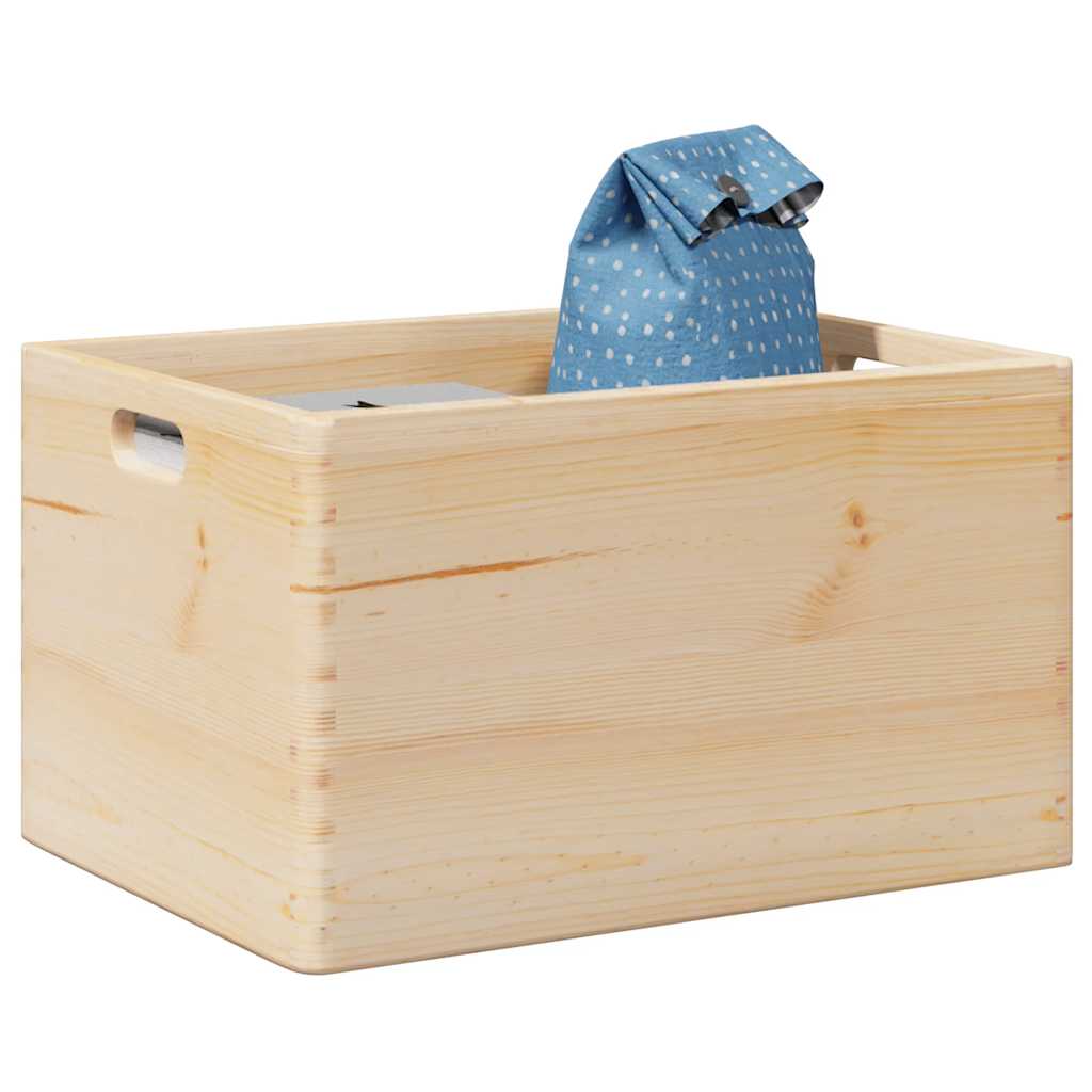Houten kist met handvatten 40x30x23 cm massief grenenhout is nu te koop bij PeponiXL, paradijselijk wonen!