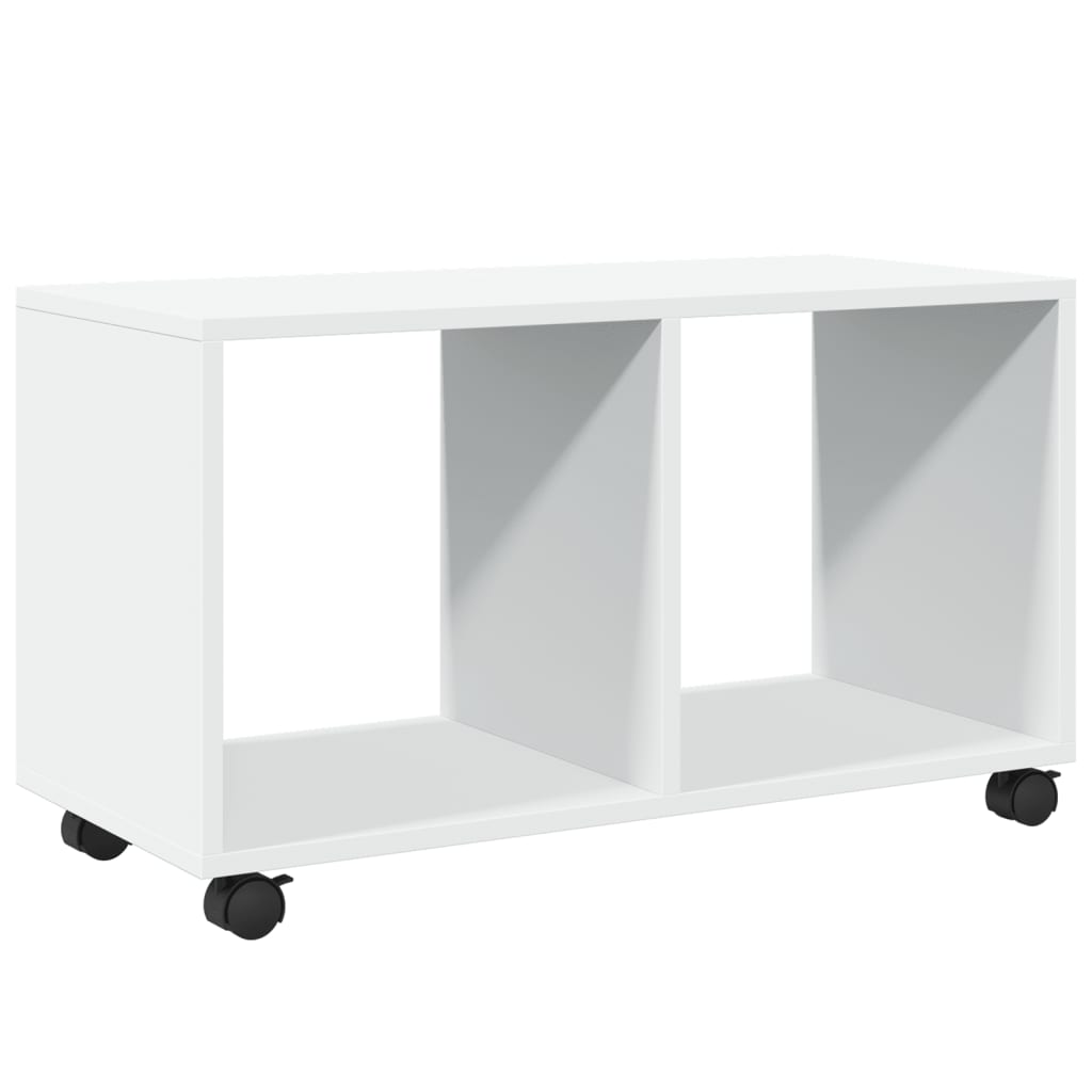 Rolkast 72x33x42,5 cm bewerkt hout wit is nu te koop bij PeponiXL, paradijselijk wonen!