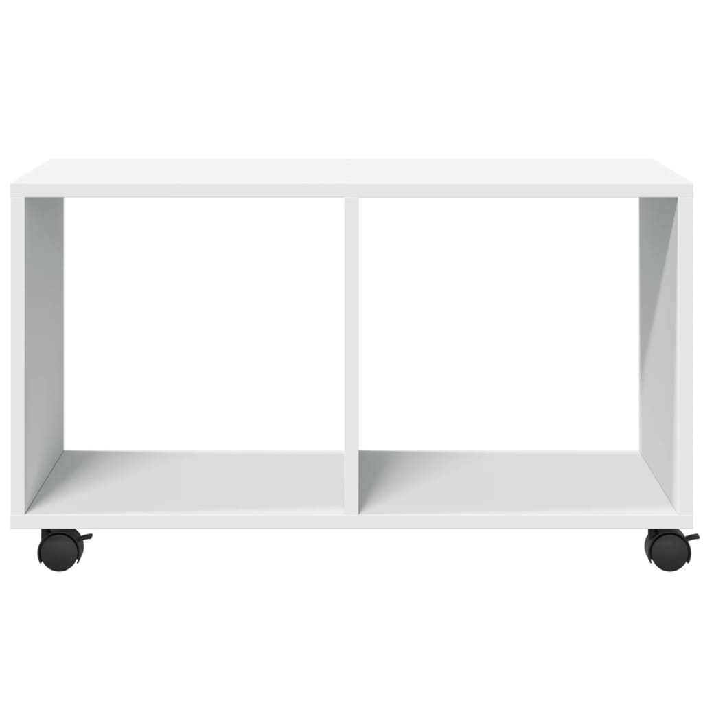 Rolkast 72x33x42,5 cm bewerkt hout wit is nu te koop bij PeponiXL, paradijselijk wonen!