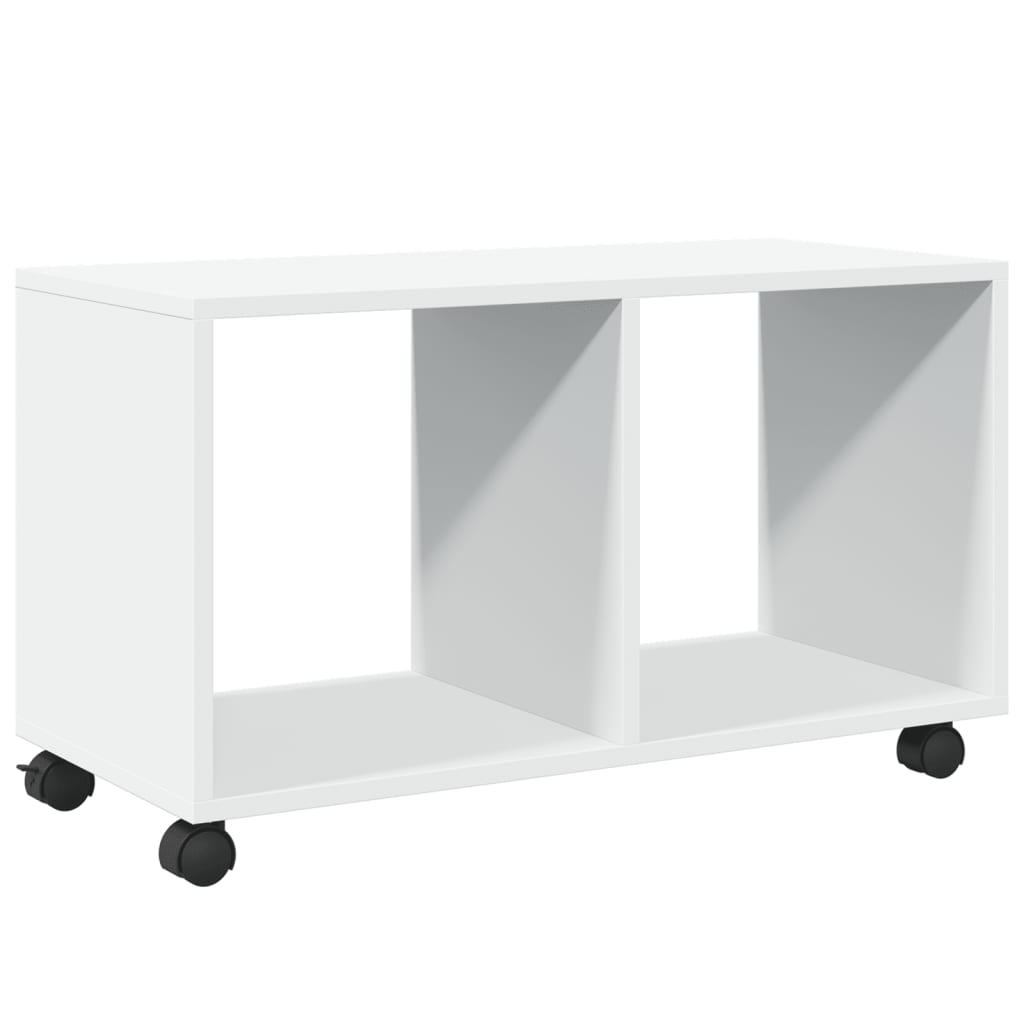 Rolkast 72x33x42,5 cm bewerkt hout wit is nu te koop bij PeponiXL, paradijselijk wonen!