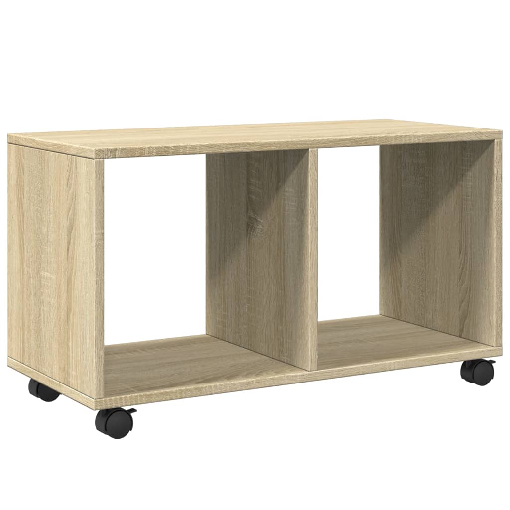 Rolkast 72x33x42,5 cm bewerkt hout sonoma eikenkleurig is nu te koop bij PeponiXL, paradijselijk wonen!