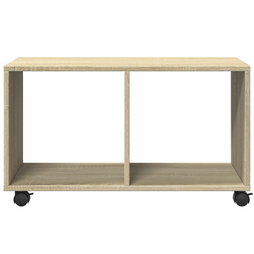 Rolkast 72x33x42,5 cm bewerkt hout sonoma eikenkleurig is nu te koop bij PeponiXL, paradijselijk wonen!