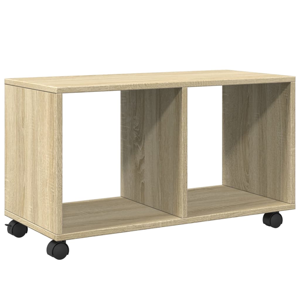 Rolkast 72x33x42,5 cm bewerkt hout sonoma eikenkleurig is nu te koop bij PeponiXL, paradijselijk wonen!