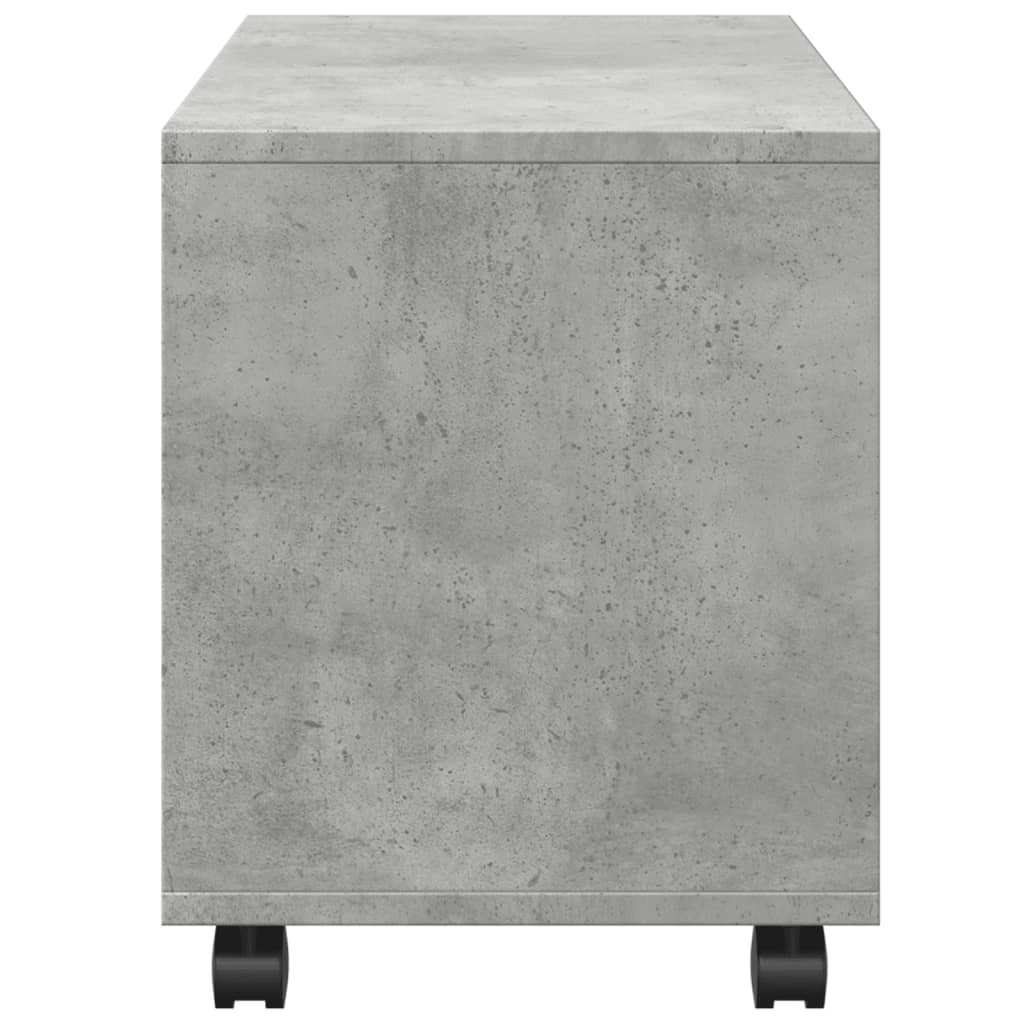 Rolkast 72x33x42,5 cm bewerkt hout betongrijs is nu te koop bij PeponiXL, paradijselijk wonen!
